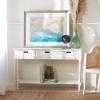 Safavieh Home Collection Landers Distressed 3-Drawer Console Table CNS5711A, Distrssed White(Distressed White)