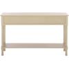 Safavieh Home Collection Landers Distressed 3-Drawer Console Table CNS5711A, Distrssed White(Sand)
