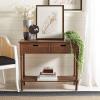 Safavieh Home Collection Landers Greige2-Drawer Console Table CNS5710D, Greige(Brown)