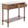 Safavieh Home Collection Landers Greige2-Drawer Console Table CNS5710D, Greige(Brown)