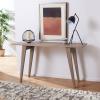Safavieh Home Collection Manny Mid-Century White Lacquer Console Table(Oak)