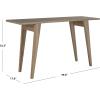 Safavieh Home Collection Manny Mid-Century White Lacquer Console Table(Oak)