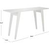 Safavieh Home Collection Manny Mid-Century White Lacquer Console Table(White)