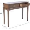 Safavieh Home Collection Opal Distressed White 2-Drawer Console Table(Brown)