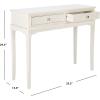 Safavieh Home Collection Opal Distressed White 2-Drawer Console Table(Distressed / White)