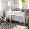 Safavieh Home Collection Opal Distressed White 2-Drawer Console Table(Distressed / White)