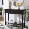 Safavieh Home Collection Peyton Brown 2-Drawer Console Table CNS5704C(Black)