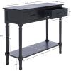 Safavieh Home Collection Peyton Brown 2-Drawer Console Table CNS5704C(Black)
