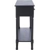 Safavieh Home Collection Peyton Brown 2-Drawer Console Table CNS5704C(Black)