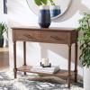 Safavieh Home Collection Peyton Brown 2-Drawer Console Table CNS5704C(Brown)