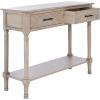 Safavieh Home Collection Peyton Brown 2-Drawer Console Table CNS5704C(Greige)