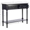 Safavieh Home Collection Primrose Brown 2-Drawer Console Table(Black)