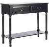 Safavieh Home Collection Primrose Brown 2-Drawer Console Table(Black)