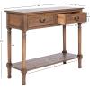 Safavieh Home Collection Primrose Brown 2-Drawer Console Table(Brown)