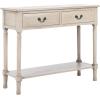 Safavieh Home Collection Primrose Brown 2-Drawer Console Table(Greige)