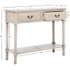 Safavieh Home Collection Primrose Brown 2-Drawer Console Table(Greige)