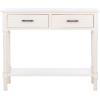 Safavieh Home Collection Ryder Distressed Grey 2-Drawer Bottom Shelf Console Table(Distressed / White)