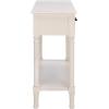 Safavieh Home Collection Ryder Distressed Grey 2-Drawer Bottom Shelf Console Table(Distressed White / Greige)