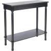 Safavieh Home Collection Tinsley Brown Rectangular Bottom Shelf Console Table(Black)