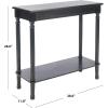 Safavieh Home Collection Tinsley Brown Rectangular Bottom Shelf Console Table(Black)