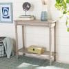 Safavieh Home Collection Tinsley Brown Rectangular Bottom Shelf Console Table(Greige)
