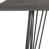 Safavieh Home Collection Wolcott Mid-Century Modern Taupe and Black Console Table(Dark Brown / Black)