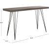 Safavieh Home Collection Wolcott Mid-Century Modern Taupe and Black Console Table(Dark Brown / Black)