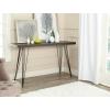 Safavieh Home Collection Wolcott Mid-Century Modern Taupe and Black Console Table(Dark Brown / Black)