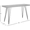 Safavieh Home Collection Wolcott Mid-Century Modern Taupe and Black Console Table(Grey / Black)