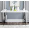 Safavieh Home Collection Wolcott Mid-Century Modern Taupe and Black Console Table(White / Black)