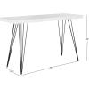 Safavieh Home Collection Wolcott Mid-Century Modern Taupe and Black Console Table(White / Black)