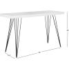 Safavieh Home Collection Wolcott Mid-Century Modern Taupe and Black Console Table(White / Black)