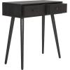 Safavieh Home Dean Mid-Century Modern Slate Grey 2-drawer Console(Black)