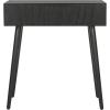 Safavieh Home Dean Mid-Century Modern Slate Grey 2-drawer Console(Black)
