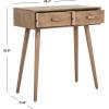 Safavieh Home Dean Mid-Century Modern Slate Grey 2-drawer Console(Chocolate)