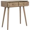 Safavieh Home Dean Mid-Century Modern Slate Grey 2-drawer Console(Chocolate)