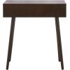 Safavieh Home Dean Mid-Century Modern Slate Grey 2-drawer Console(Dark Chocolate)