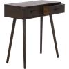 Safavieh Home Dean Mid-Century Modern Slate Grey 2-drawer Console(Dark Chocolate)