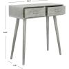 Safavieh Home Dean Mid-Century Modern Slate Grey 2-drawer Console(Slate / Grey)