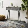 Safavieh Home Dean Mid-Century Modern Slate Grey 2-drawer Console(Slate / Grey)