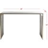 Safavieh Home Kylie Glam Black Marble and Brass Console Table