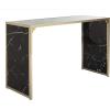 Safavieh Home Kylie Glam Black Marble and Brass Console Table