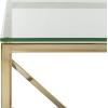 Safavieh Home Namiko Glam Tempered Glass and Brass Console Table