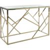 Safavieh Home Namiko Glam Tempered Glass and Brass Console Table