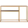 Safavieh Home Octavia Modern Walnut and Gold Console Table(Walnut / Gold)