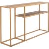 Safavieh Home Octavia Modern Walnut and Gold Console Table(Walnut / Gold)