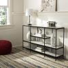 Safavieh Home Petra Beige and Matte Black 3-tier Console Table