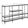 Safavieh Home Petra Beige and Matte Black 3-tier Console Table