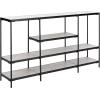 Safavieh Home Petra Beige and Matte Black 3-tier Console Table
