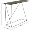 Safavieh Home Rylee Dark Grey and Black Console Table(Dark Grey Brown / Black)